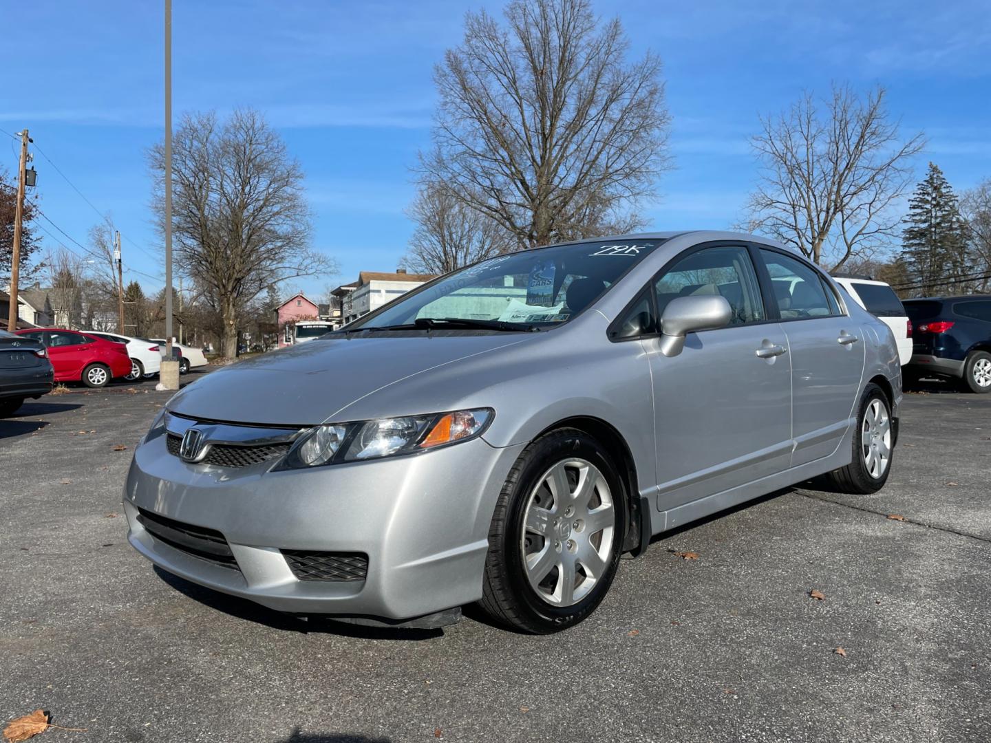 2009 silver Honda Civic LX Sedan 5-Speed AT (2HGFA16529H) with an 1.8L L4 SOHC 16V engine, 5-Speed Automatic transmission, located at 101 N. Main Street, Muncy, PA, 17756, (570) 546-5462, 41.207691, -76.785942 - Photo#1